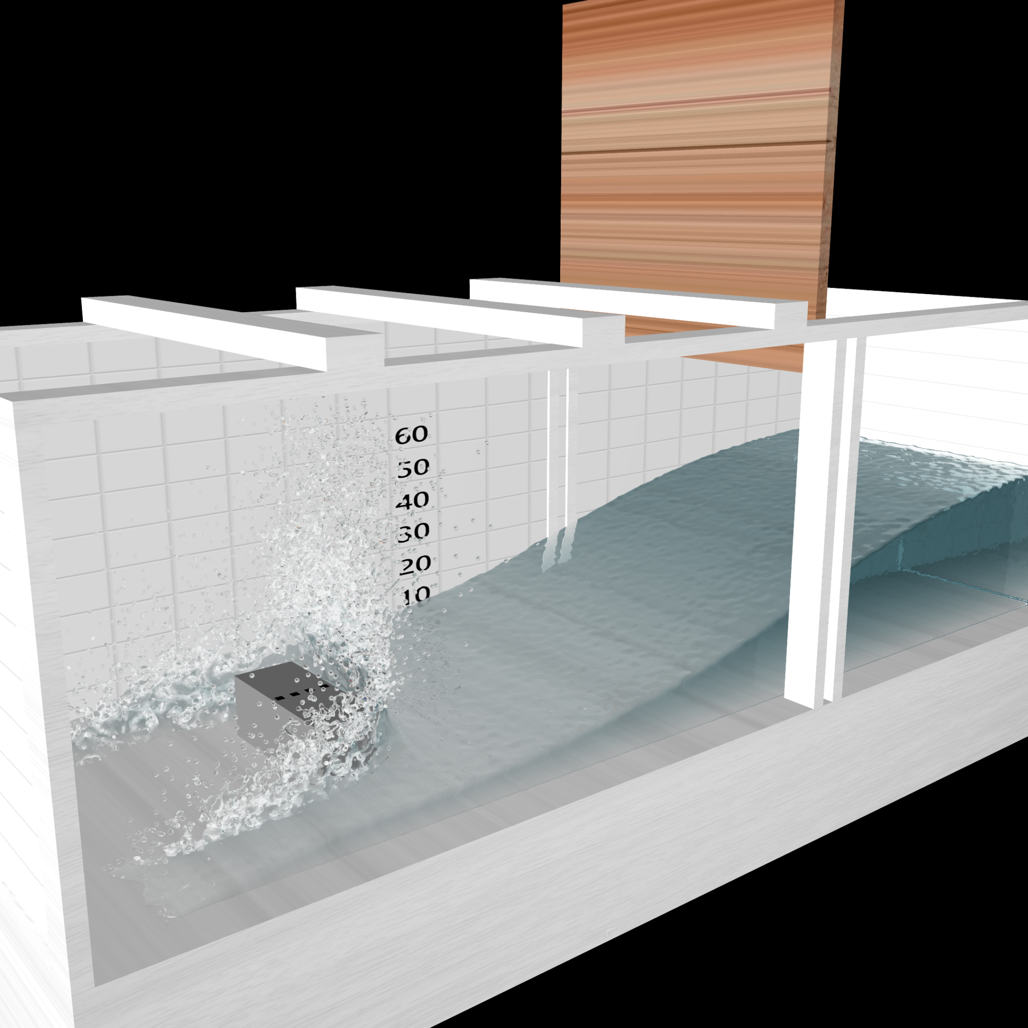 3-D Simulation of a Breaking Dam Flow - CFD Software PreonLab Article